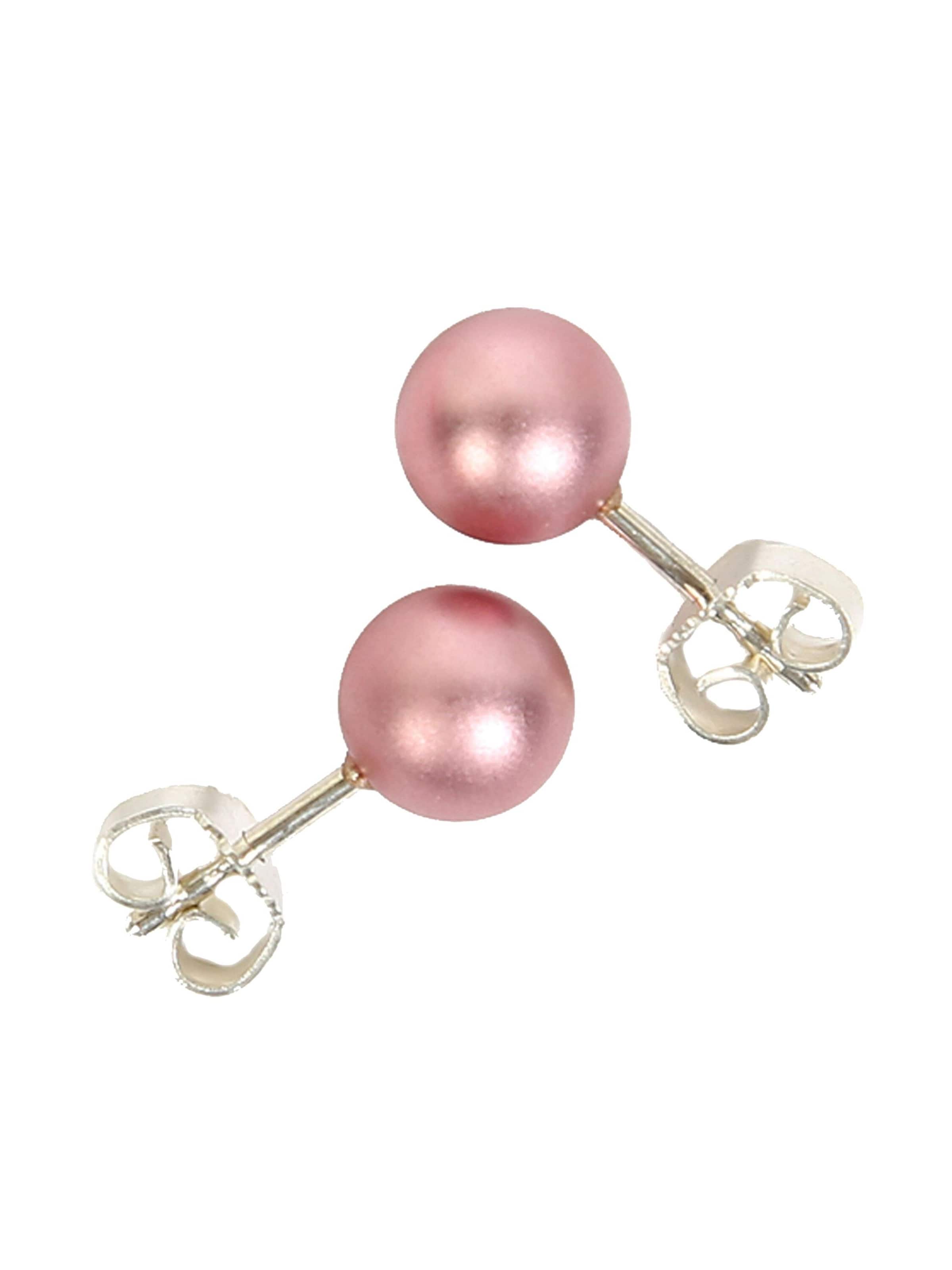 DeMarie Earrings in Pink: front
