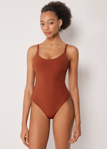 CALZEDONIA Swimsuit 'Premium Fit' in Brown: front