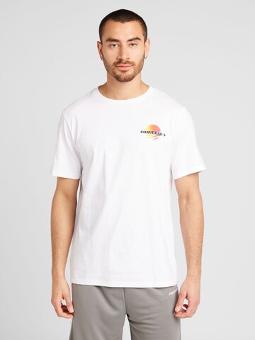 CONVERSE T-Shirt 'Sunset' in Weiß