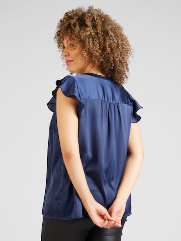 ONLY Carmakoma Blouse 'HANNA BELL' in Blue