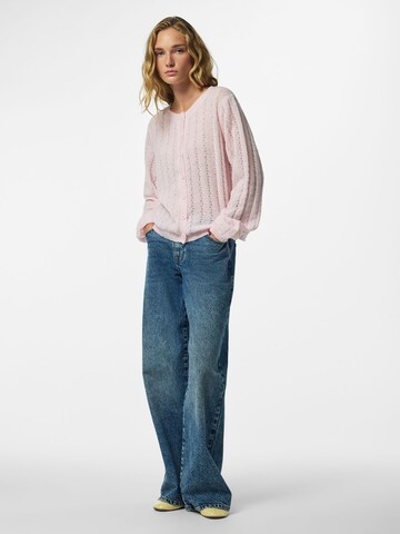 PIECES Strickjacke 'PCAda' in Pink