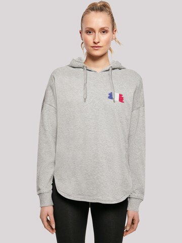 Sweat-shirt 'France Frankreich Flagge Fahne' F4NT4STIC en gris : devant