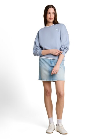 TOM TAILOR DENIM Mikina – modrá
