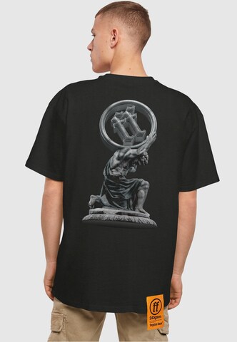 Forgotten Faces Shirt 'Son Of Titan' in Black: front