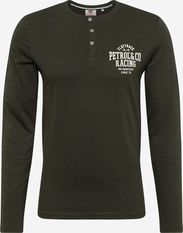 Petrol Industries Shirt in Groen: voorkant