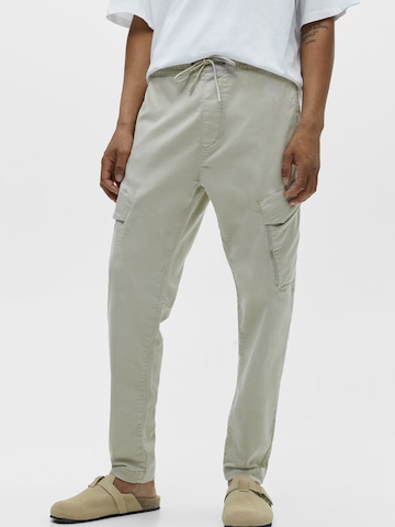 Regular Pantalon cargo Pull&Bear en gris