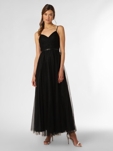 Robe de soirée Laona en noir : devant