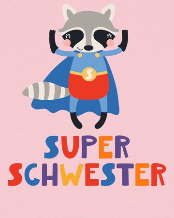 T-Shirt 'Superschwester' watabout.kids en rose