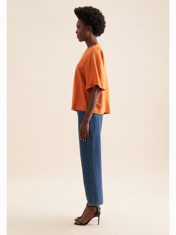 SEIDENSTICKER Blouse 'Schwarze Rose' in Oranje