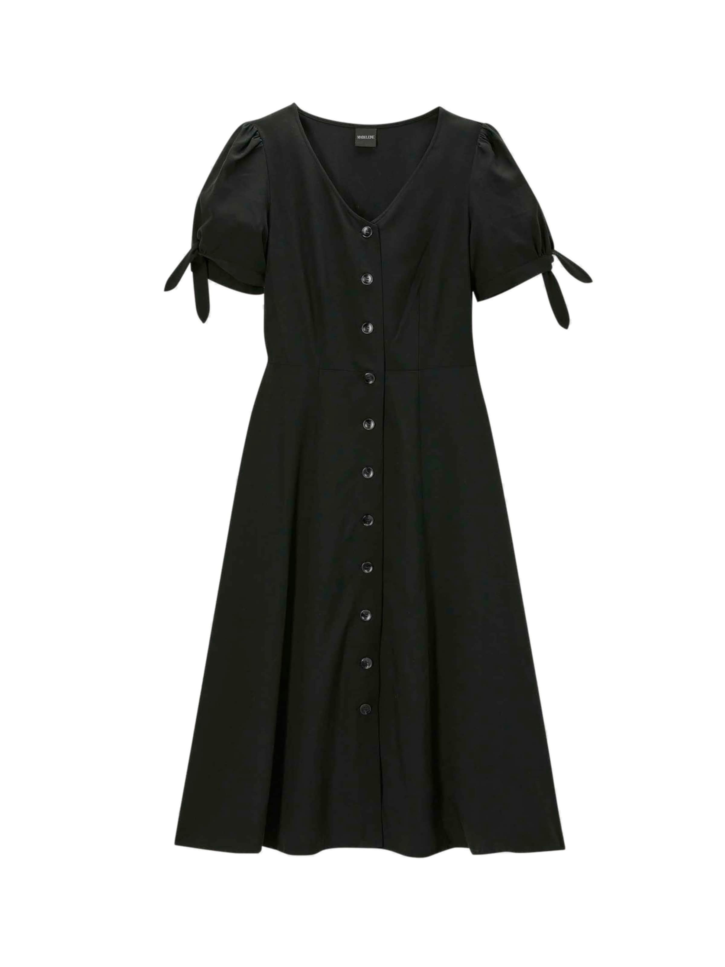 MADELEINE Jurk in Zwart: voorkant