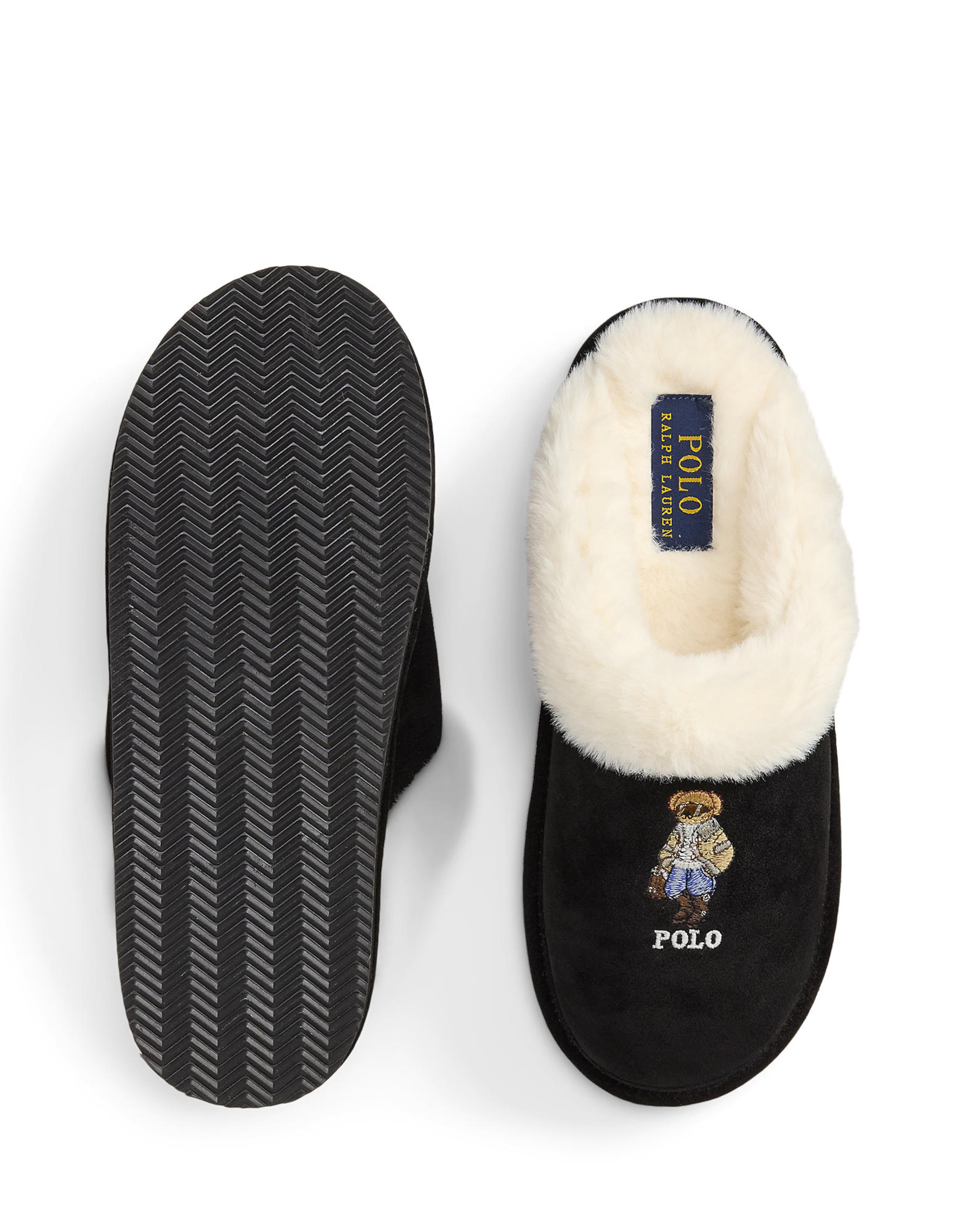 Pantoufle 'KAYLEIGH' Polo Ralph Lauren en noir
