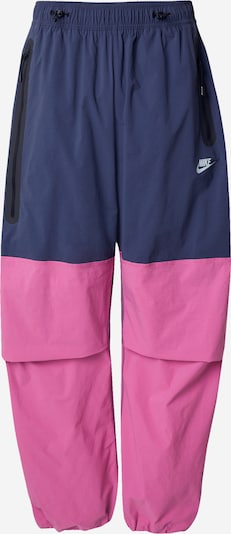 Kelnės 'Tech' iš Nike Sportswear, spalva – tamsiai mėlyna / slyvų spalva / balta, Prekių apžvalga
