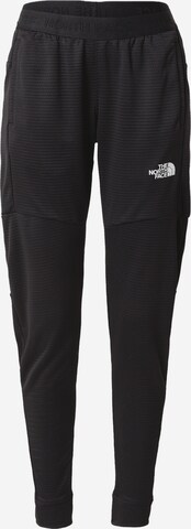 THE NORTH FACE Tapered Sports trousers in Black: front