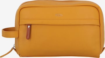 Jump Toiletry Bag 'Uppsala Cuir' in Yellow: front