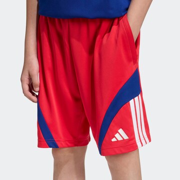 ADIDAS SPORTSWEAR Regular Workout Pants in Red
