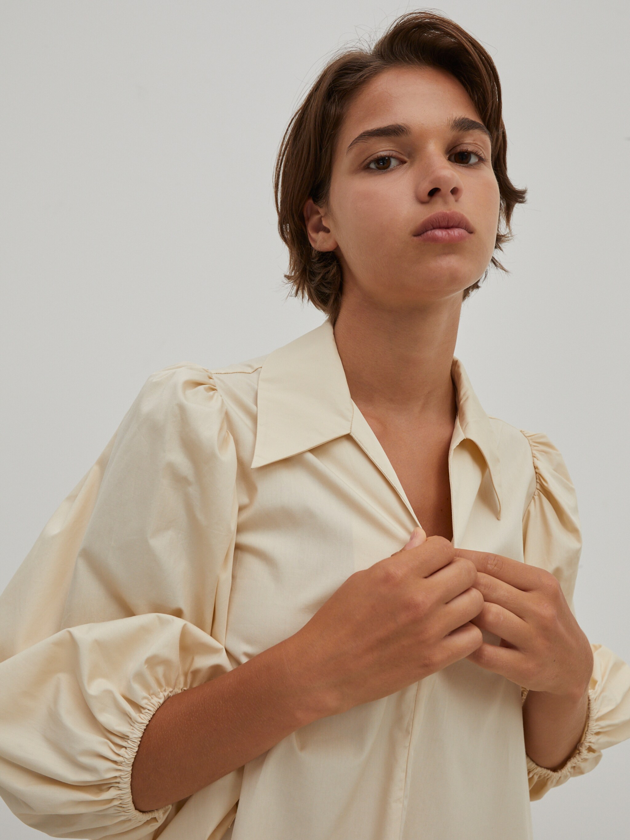 EDITED Producten Blousejurk 'Thanya' Beige