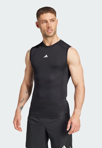 ADIDAS PERFORMANCE Functioneel shirt in Zwart: voorkant
