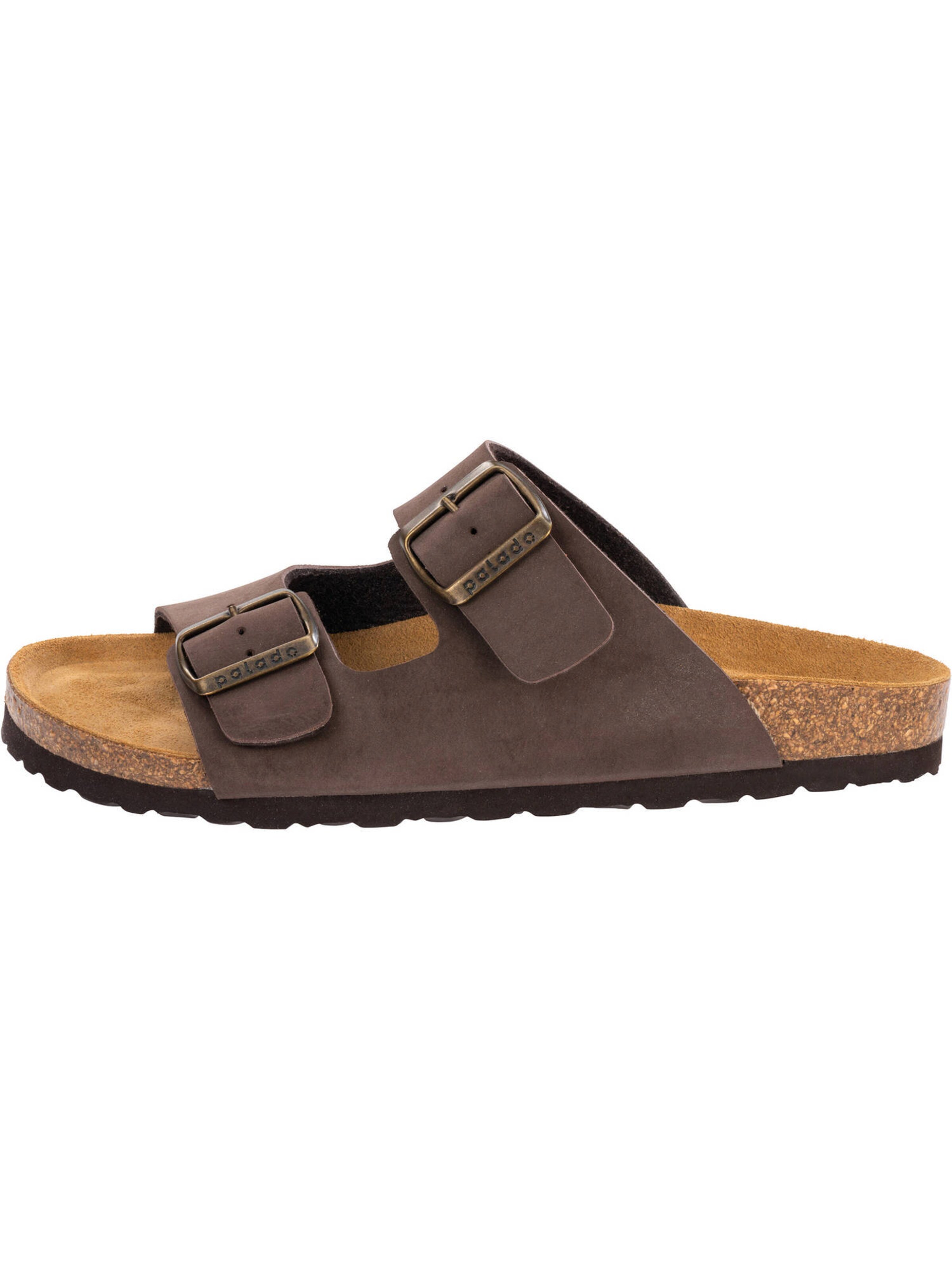 Palado Pantolette 'Korfu PF' in Braun: Vorderseite