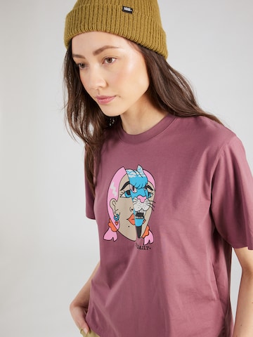 Iriedaily T-Shirt 'Tiger Me' in Lila