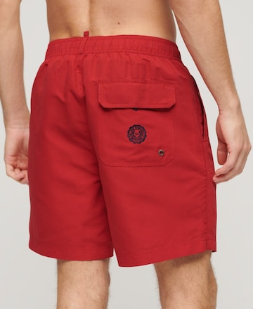 Superdry Board Shorts in Red