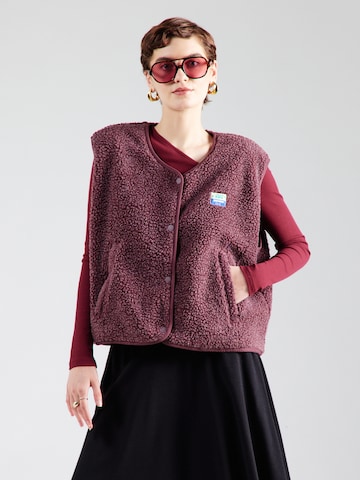 AMERICAN VINTAGE Bodywarmer 'Hoktown' in Rood: voorkant