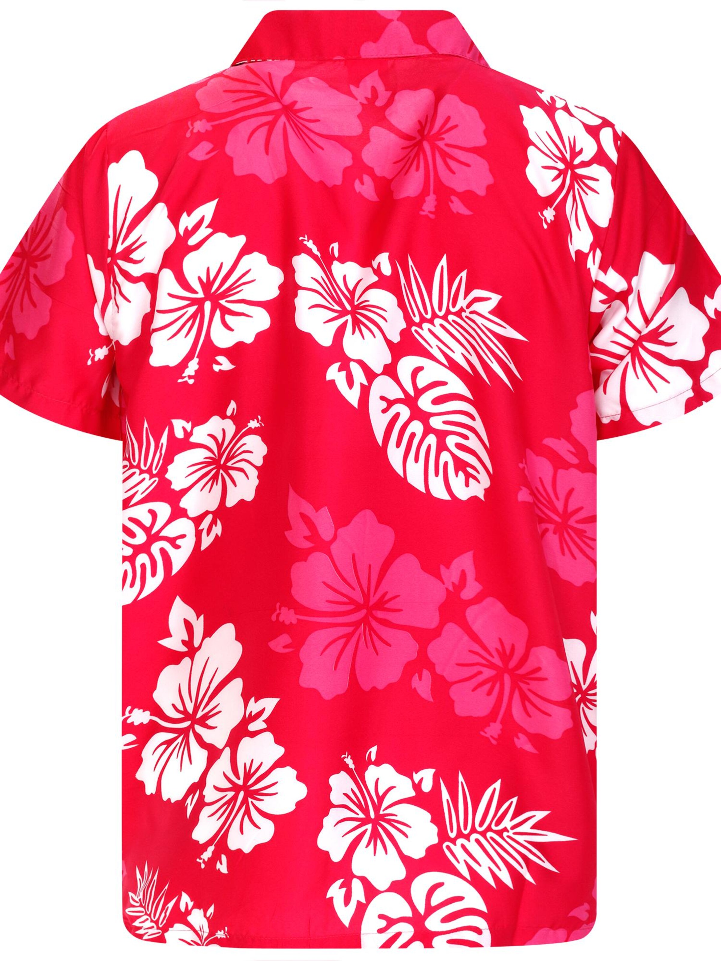 Maglietta 'Mono Hibiscus' di King Kameha in rosa