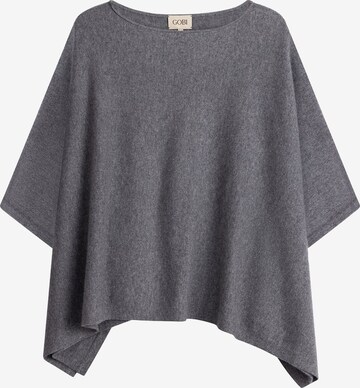 GOBI Cashmere Pullover 'Women's Boat-Neck Cashmere Poncho' i grå: forside
