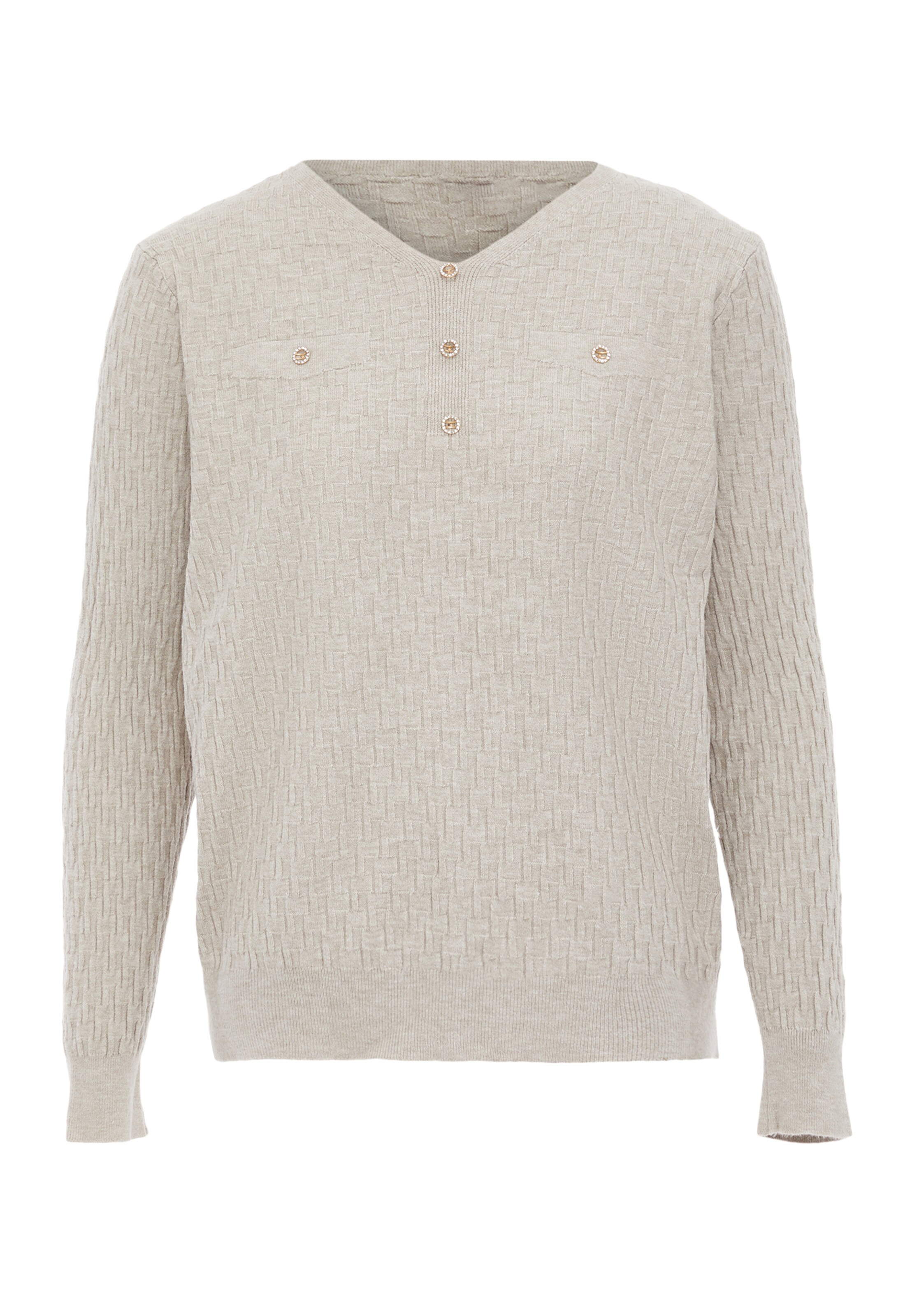 caneva - Pullover em bege: frente