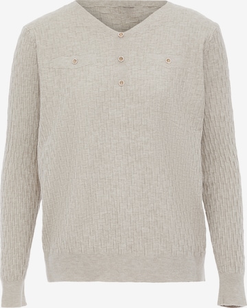 Pull-over caneva en beige : devant