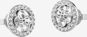 GUESS Earrings 'Life In 4G' in Silver: front