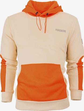 FORSBERG Sweatshirt 'Hoodie mit reflektierendem Logo' in Beige: front