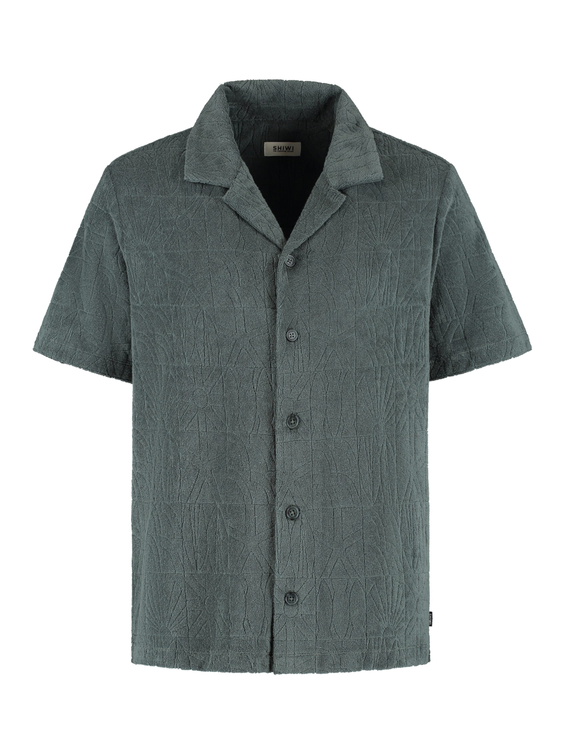 zaļš Shiwi Standarta piegriezums Krekls 'Ted  Geo Sun': no priekšpuses