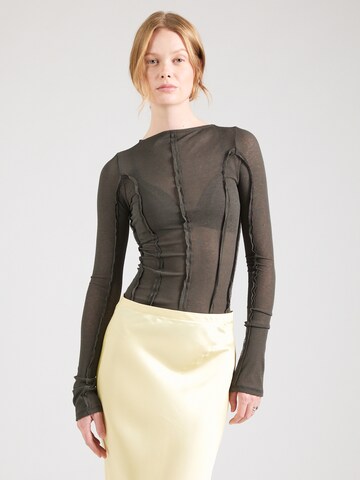 T-shirt 'Lora' WEEKDAY en vert : devant