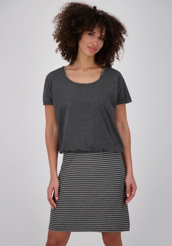 Alife and Kickin Dress in Grey: front