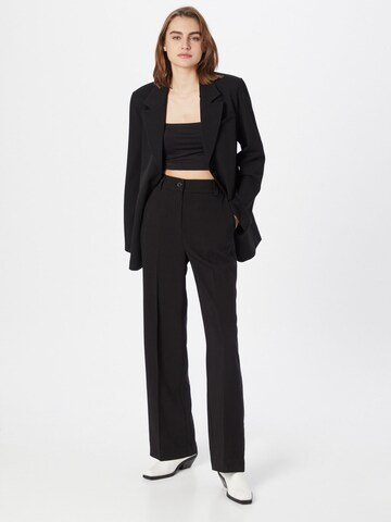 modström Loose fit Pleated Pants 'Gale' in Black