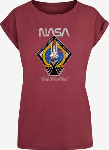 Merchcode Shirt 'NASA - STS135' in Rood: voorkant
