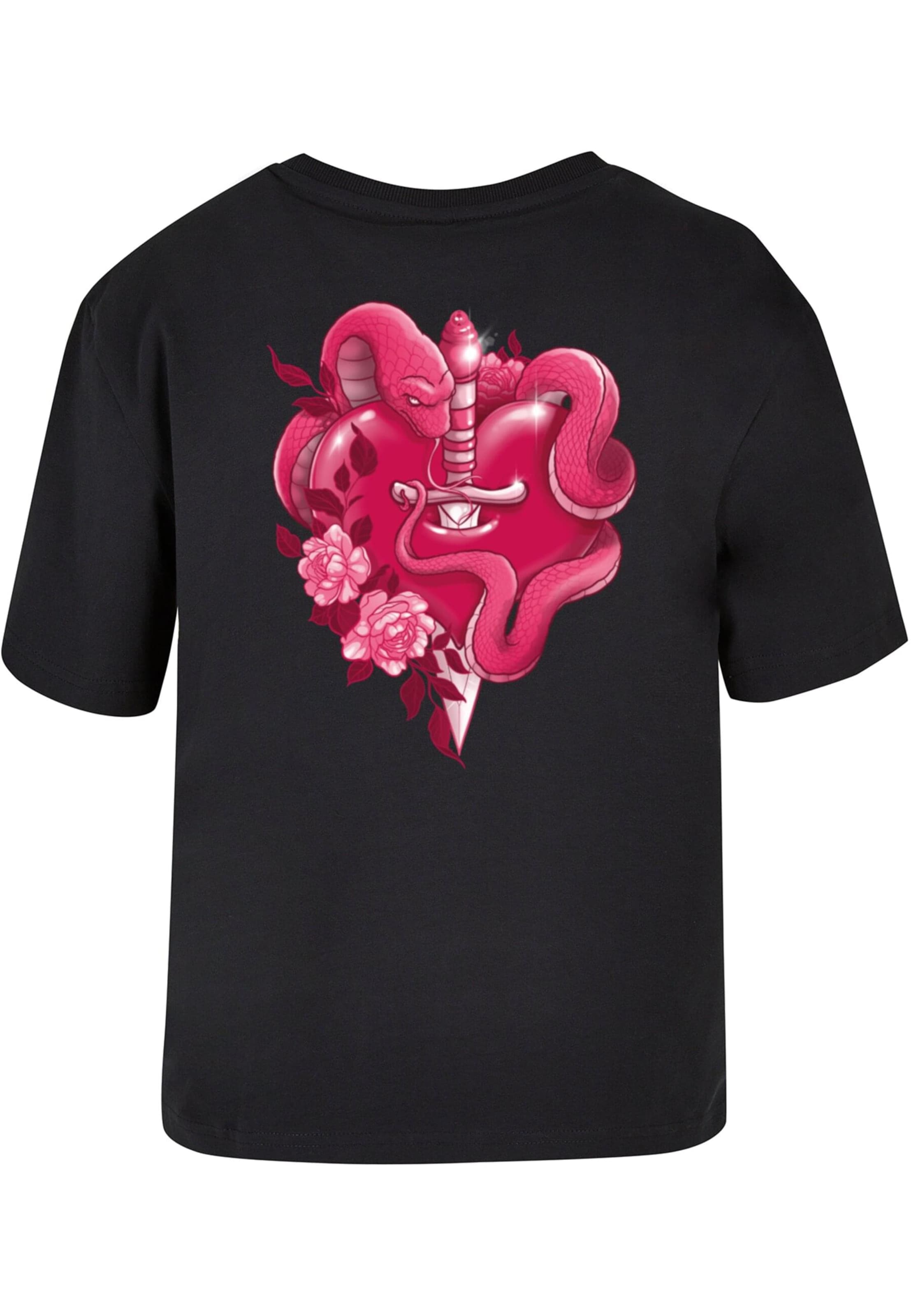 Miss Tee - Camiseta 'Snakes Heart' en negro