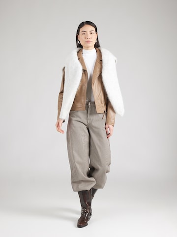 OAKWOOD Prehodna jakna 'CLIPS' | rjava barva