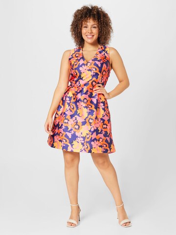 Chi Chi London Summer Dress in Blue: front