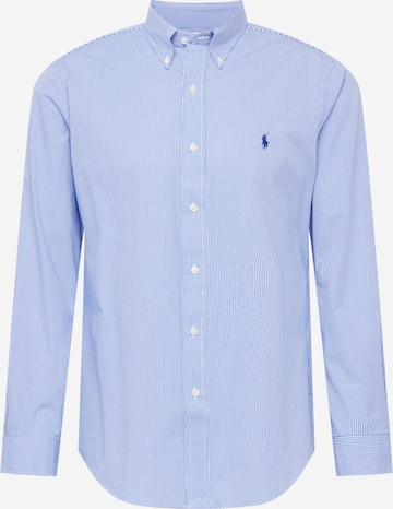 Coupe regular Chemise Polo Ralph Lauren en bleu : devant