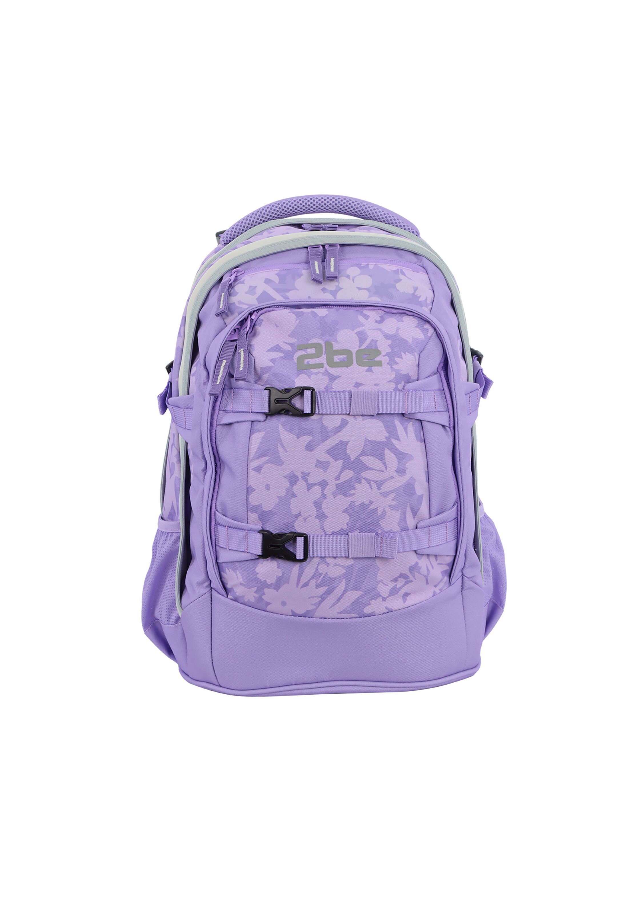 2be Backpack 'Back to School' in Purple: front