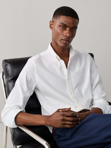 Regular fit Camicia 'Oxford' di Hackett London in bianco