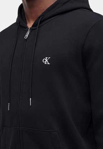 Calvin Klein Jeans Sweatjacke in Schwarz