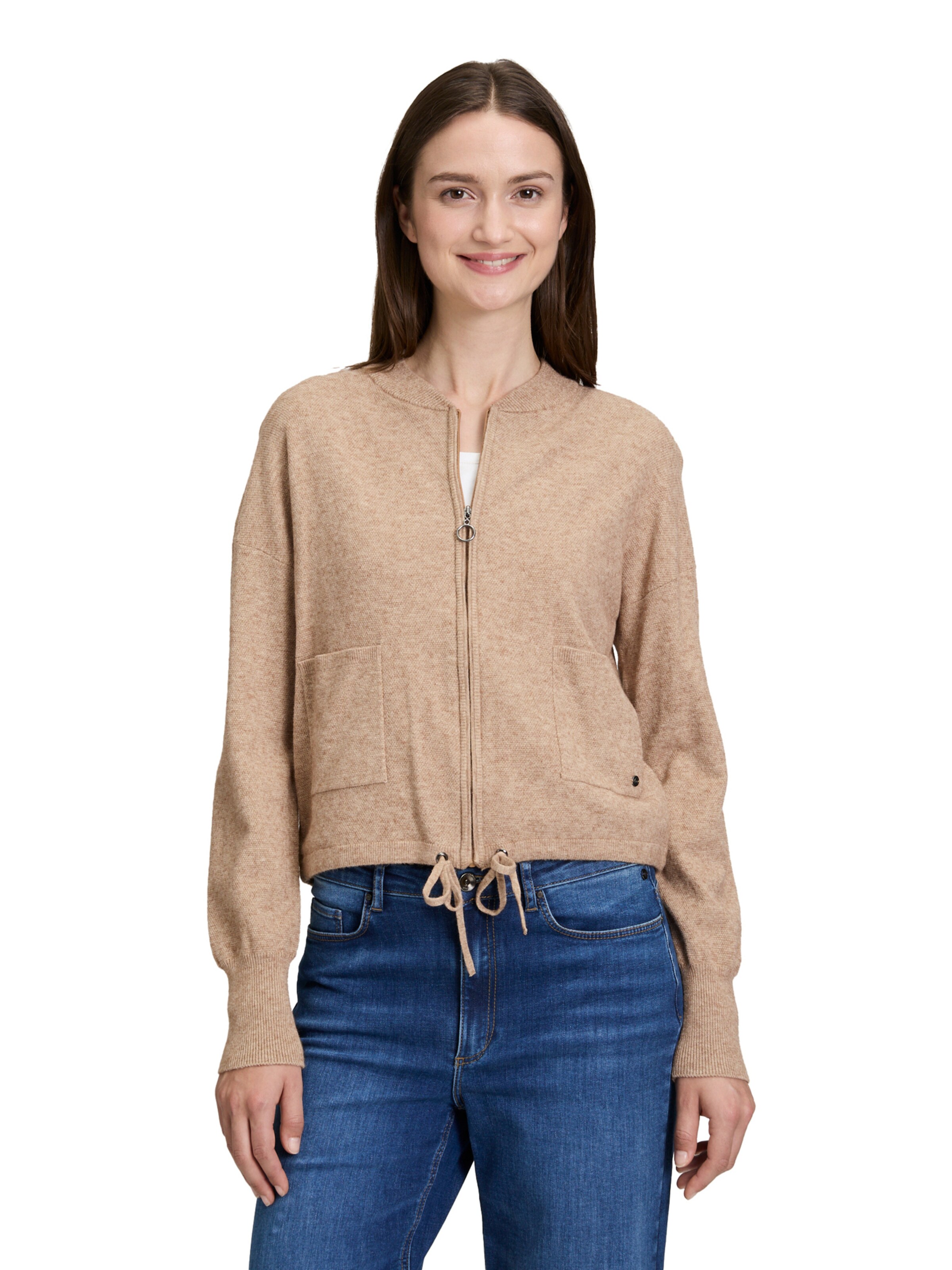 Cardigan Betty & Co en beige : devant