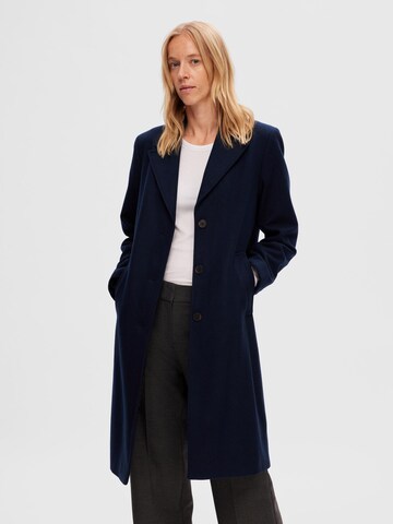 SELECTED FEMME Between-Seasons Coat in Blue