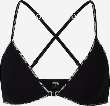 Triangle Soutien-gorge Karl Lagerfeld en noir : devant