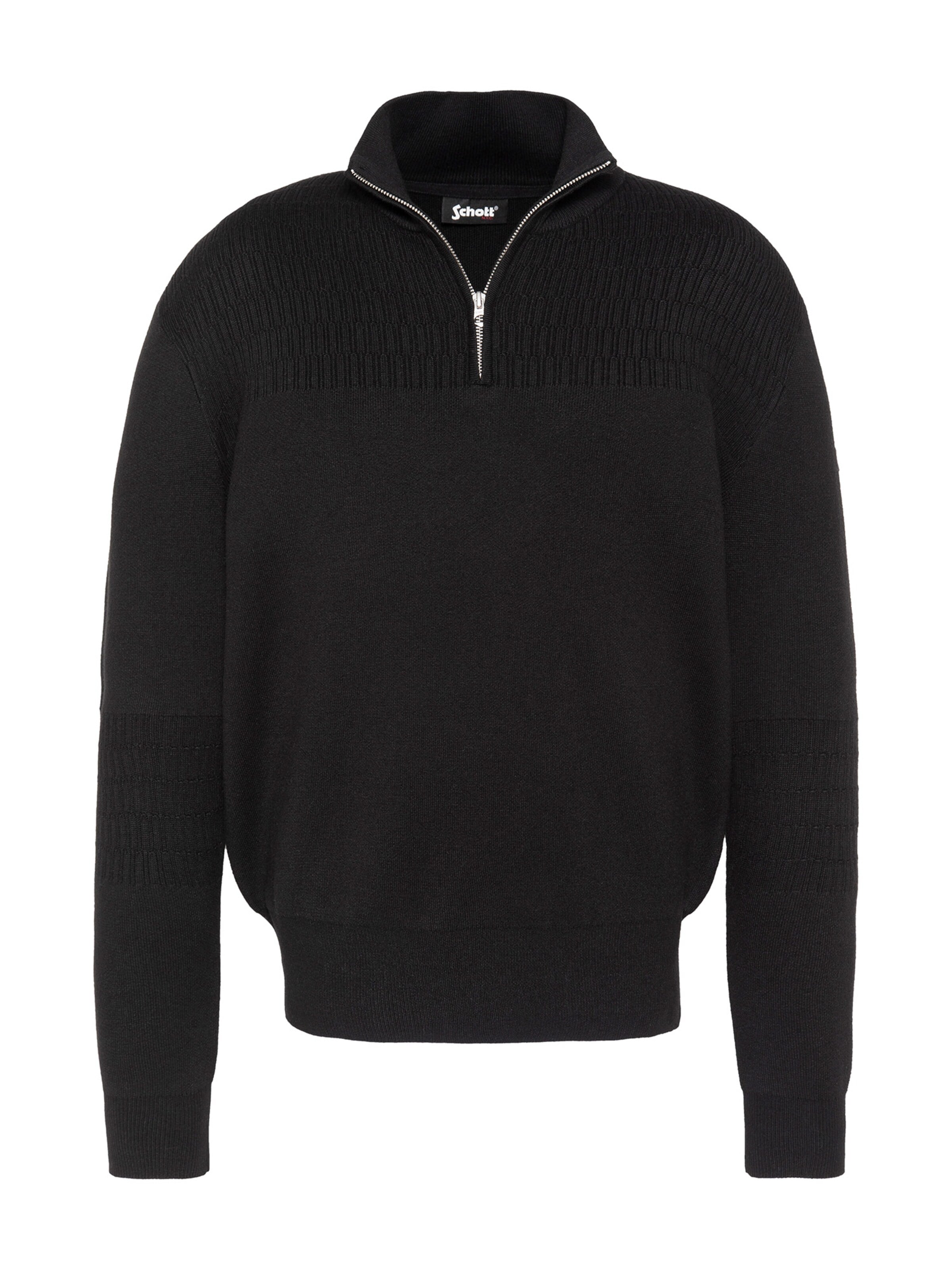 Pull-over Schott NYC en noir : devant