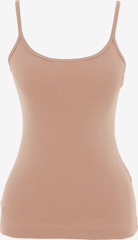 Organication Top in Beige: Vorderseite