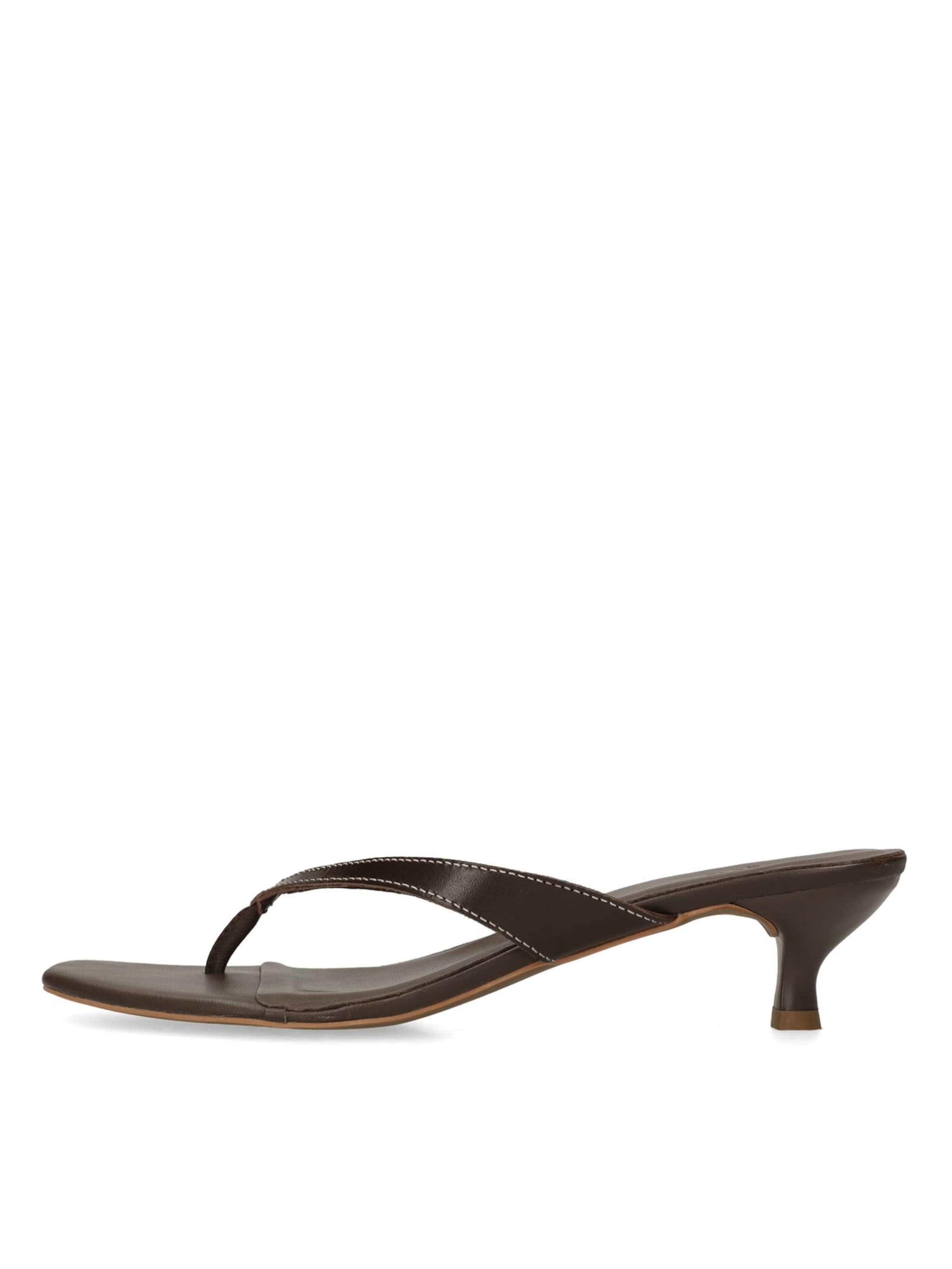 Tongs SACHA en marron