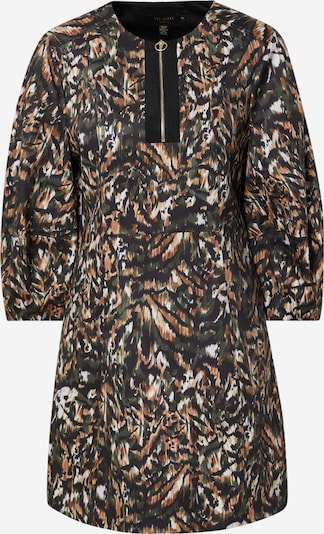 Rochie 'Holiiy' Ted Baker pe maro / verde închis / negru / alb, Vizualizare produs